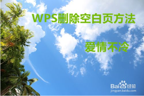 wps删除空白页的两种详细方法介绍