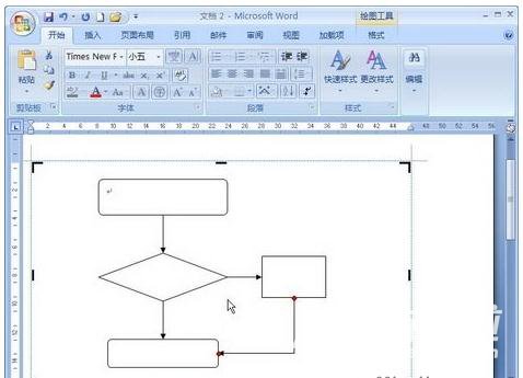 Word2010文档怎样制作流程图？