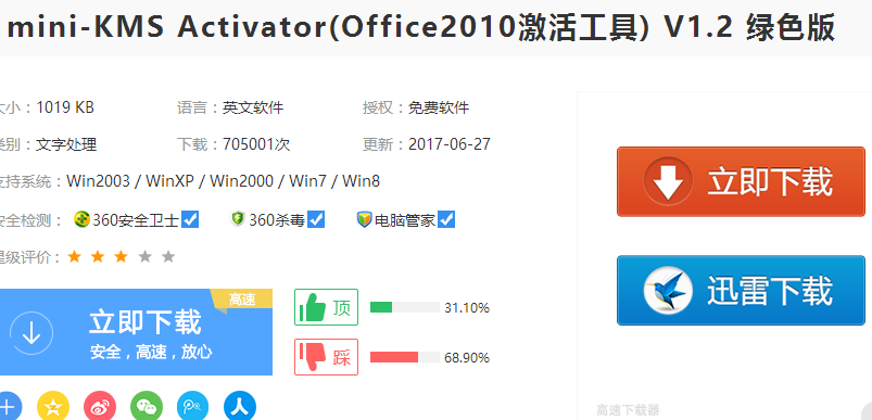 office 2010下载与激活工具