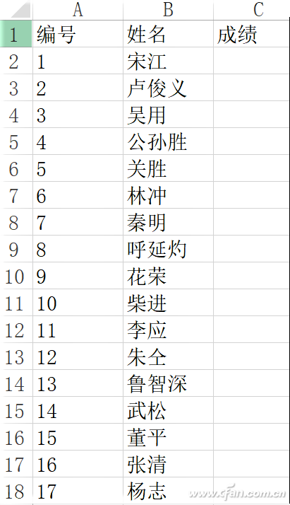 Excel直接录入编号和内容-1