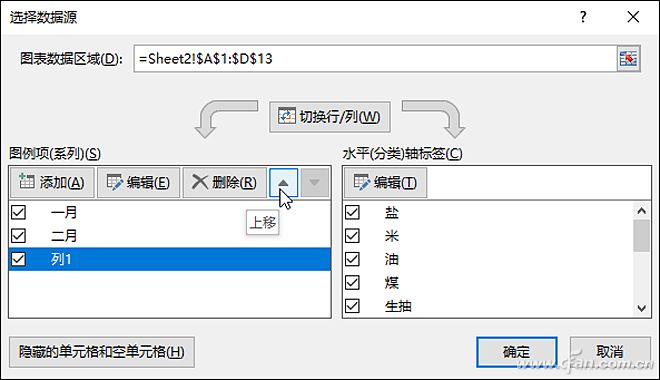 Excel另类堆积柱形图04