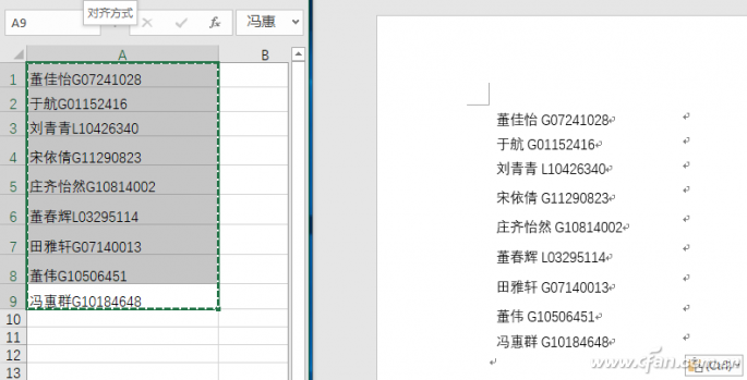 Excel2019_通配符提取信息-2