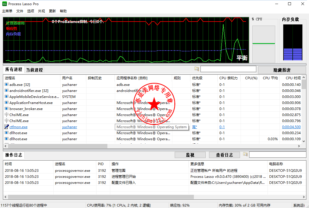 系统优化Bitsum Process Lasso Pro安装与注册激活