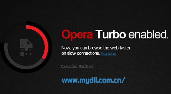 Opera Turbo浏览速度更快