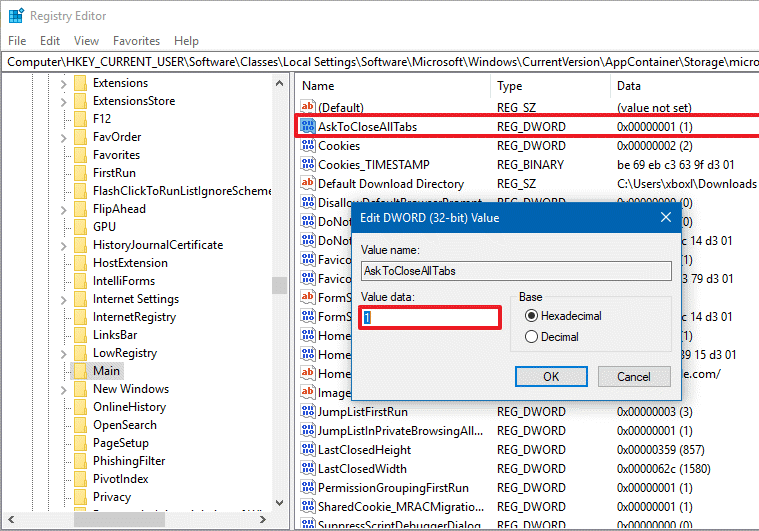 如何恢复Microsoft Edge提示关闭所有标签页(图2)