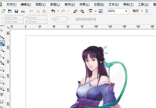 coreldraw x4制作网格图片方法cdr x4常用快捷键