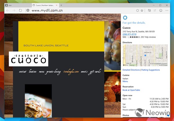 Win10 Edge浏览器Cortana助手功能解析