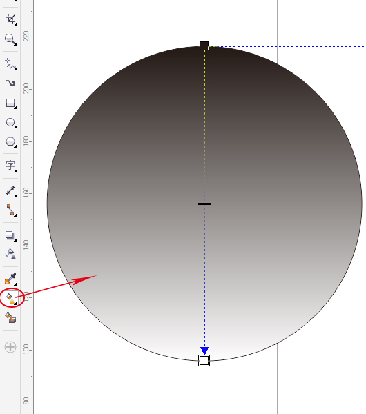 教您在CorelDRAW X7中如何使用交互式填充工具