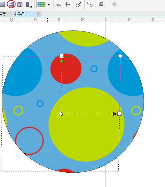 教您在CorelDRAW X7中如何使用交互式填充工具