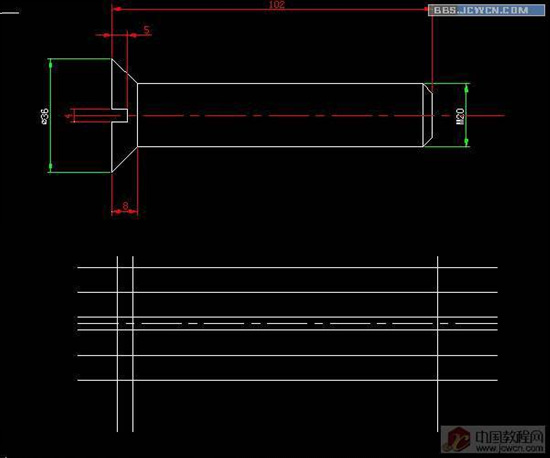 AutoCAD2007绘制螺丝钉详细图文教程