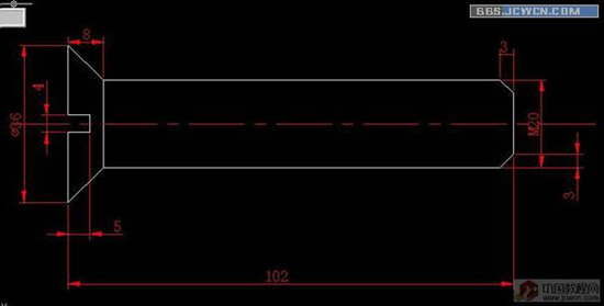 AutoCAD2007绘制螺丝钉详细图文教程