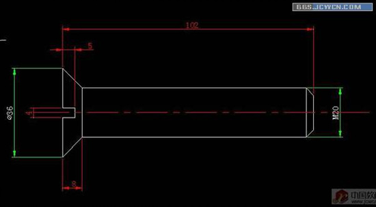 AutoCAD2007绘制螺丝钉详细图文教程