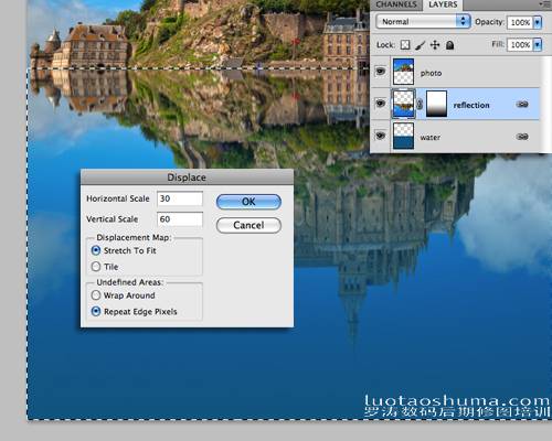 Adobe Photoshop CS6怎样制作水中倒影特效照片的PS技巧