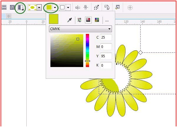 CDRＸ4怎样绘制向日葵CorelDRAW Ｘ4教程