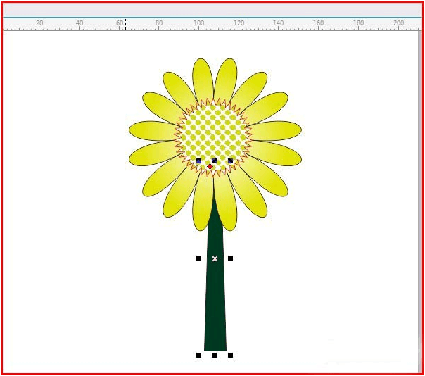 CDRＸ4怎样绘制向日葵CorelDRAW Ｘ4教程