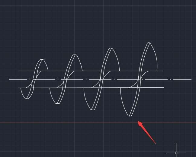 AutoCAD怎么绘制挤出机螺杆平面图操作教程