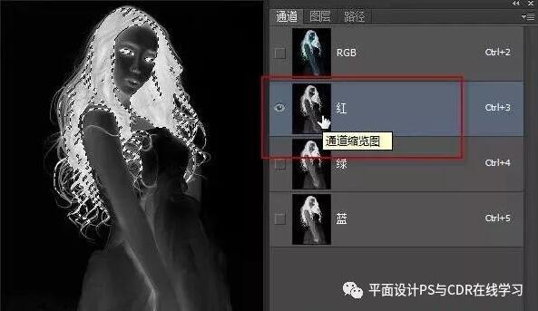 Adobe Photoshop CC 2017抠出人物头发丝（