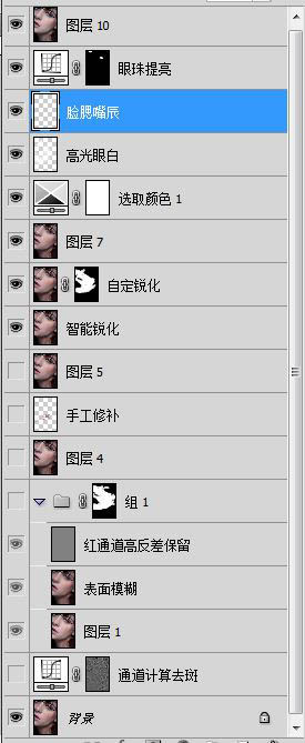 Adobe Photoshop CC 2017 人物脸部磨皮祛斑润肤处理