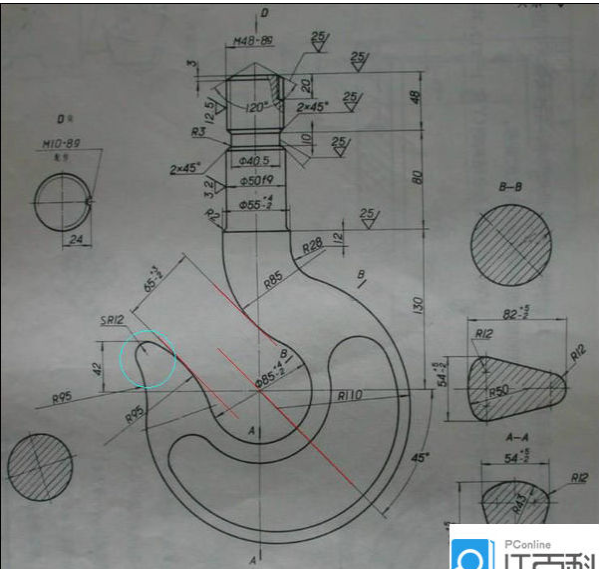 AutoCAD 2007放样如何制作三维吊钩的方法介绍