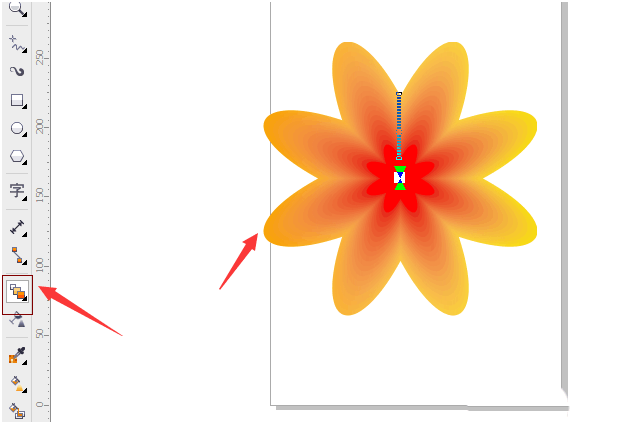怎么用cdr制作渐变绘制漂亮的小花