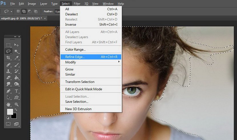 使用Adobe Photoshop CC 2018调整边缘去背景换背景色（PS）教程