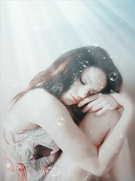 美图秀秀怎么P出温暖海底美女效果(图9)