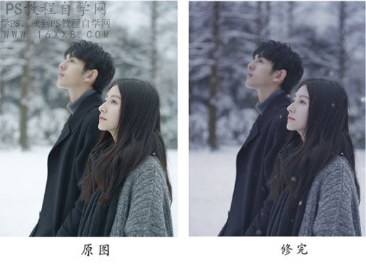 PS调冷色调胶片风格技巧 Adobe Photoshop CS6冷色调参数分享