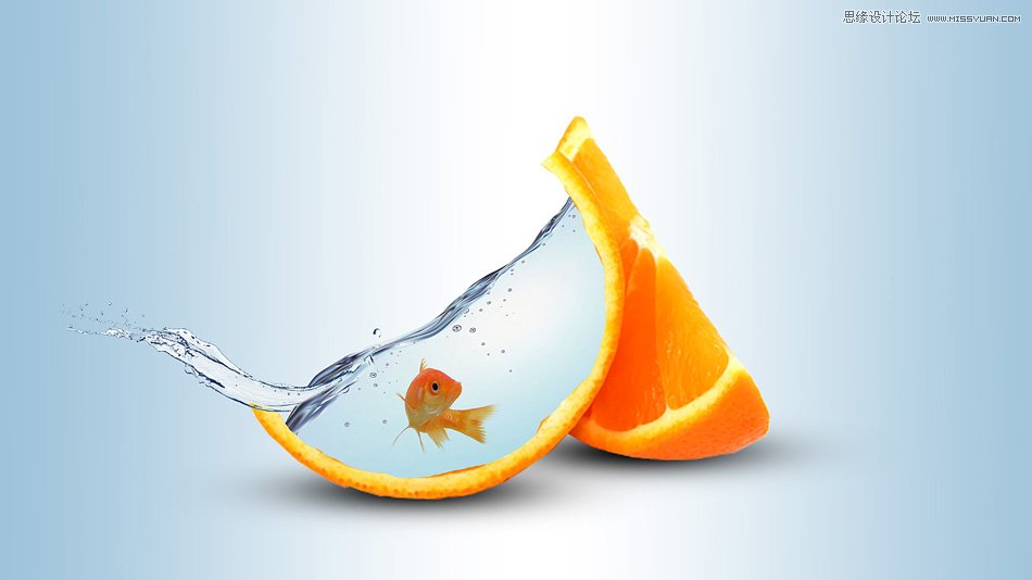 Adobe Photoshop CS6创意橙子皮浴缸效果详细步骤