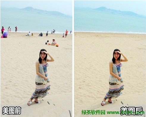 怎么P掉照片里的障碍物和路人 用美图秀秀2019轻松去掉障碍物路人甲