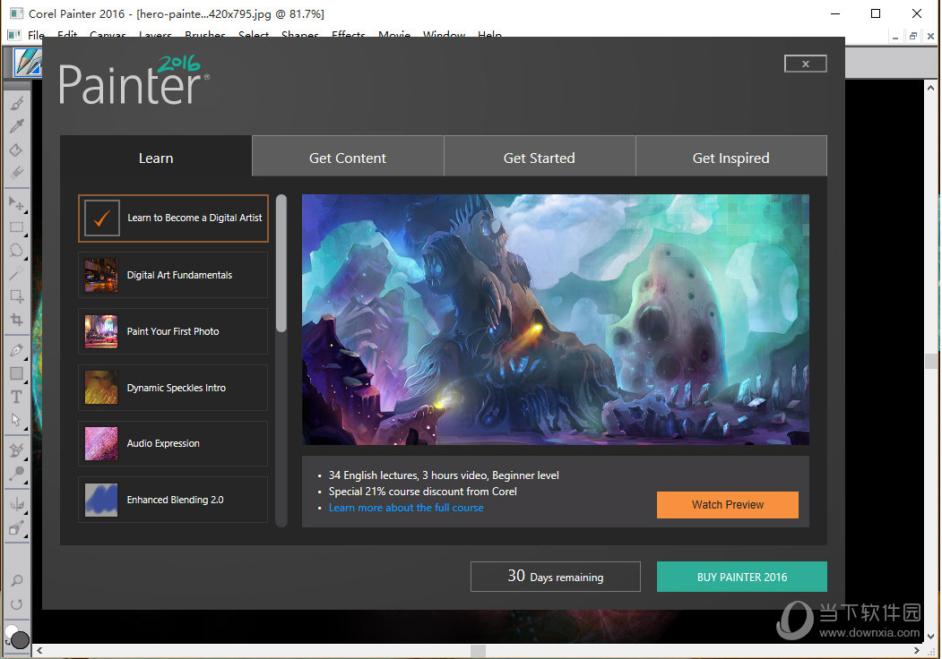 corel painter 2016的下载及安装破解 教程