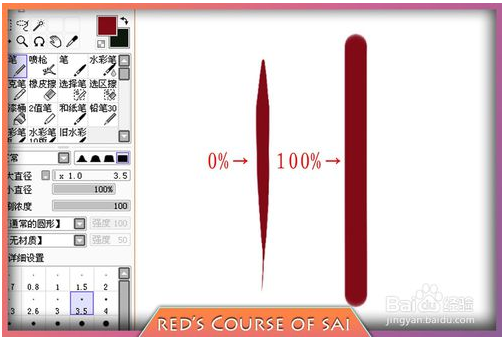 SAI绘画软件铅笔笔刷的基本用法