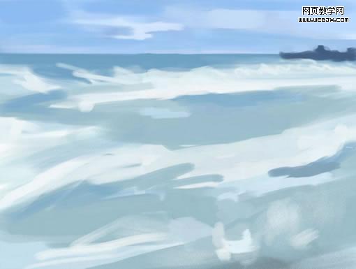 使用Corel Painter 2016绘制海边跑马