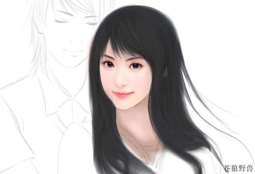 Corel Painter 2017绘制卡通情侣的方法