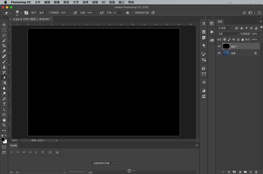 Photoshop CS6下雨GIF动画效果制作流程