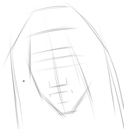 如何借助painter绘画软件绘制美女素描肖像的方法(图3)
