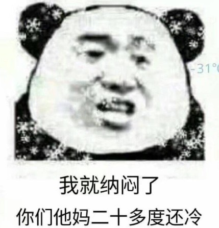 熊猫头下雪了好冷表情包下载(图4)