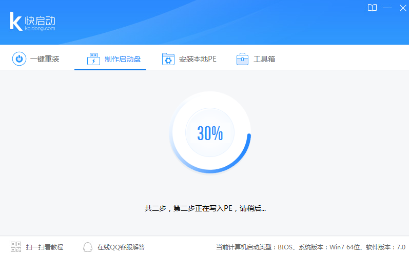 快启动U盘启动制作工具下载以及制作U盘启动盘的教程方法