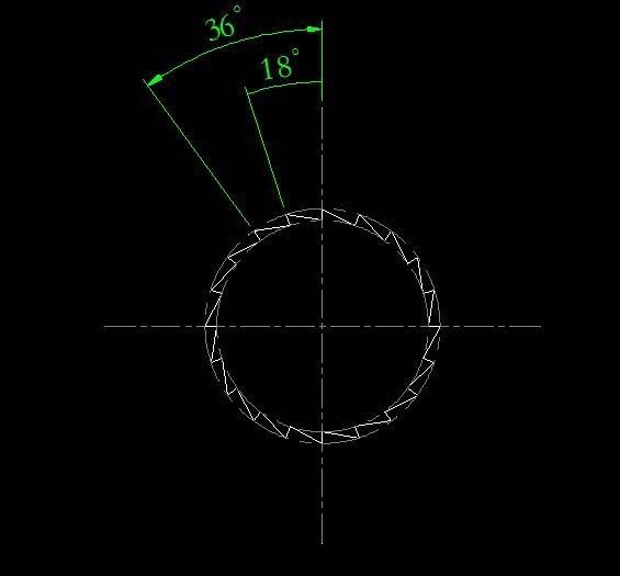 用AutoCAD画锯齿盘图纸
