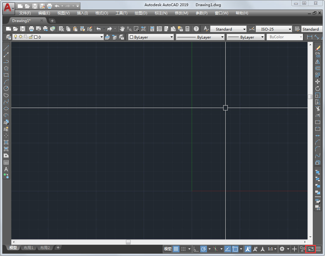 AutoCAD全屏显示的方法