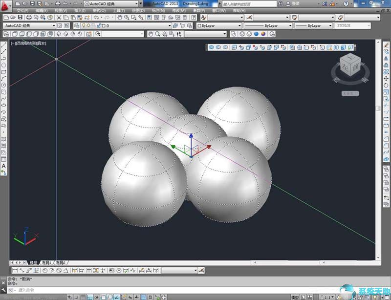 使用CAD创建球体教程