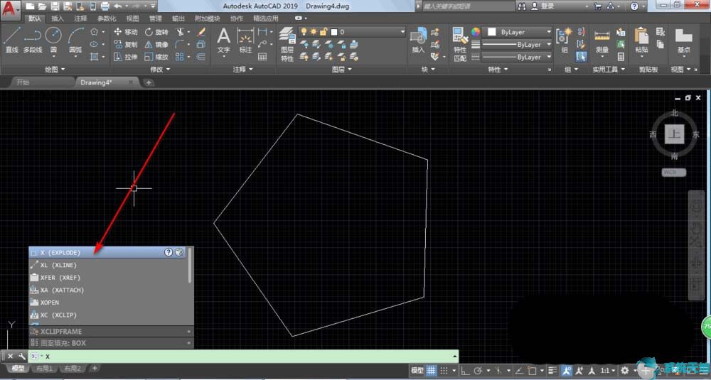 AutoCAD2019的分解命令如何使用？