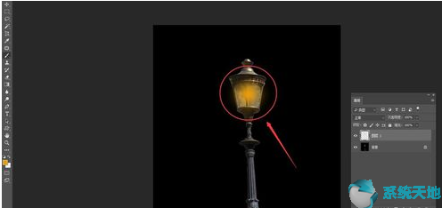 如何使用Photoshop cs5制作路灯灯光
