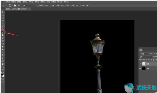 如何使用Photoshop cs5制作路灯灯光