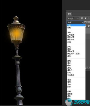 如何使用Photoshop cs5制作路灯灯光