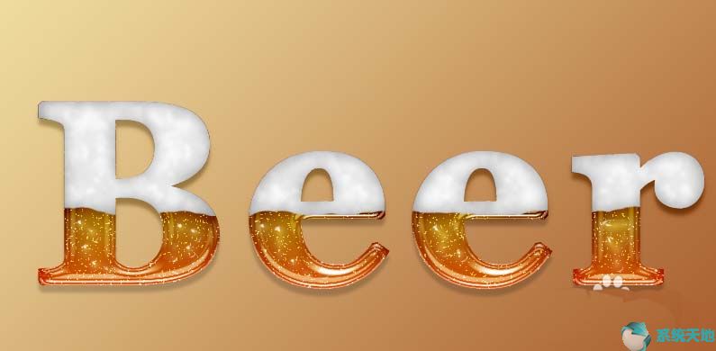 如何使用Photoshop cs6制作啤酒泡沫质感字体