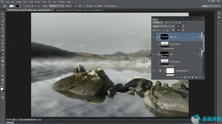 Photoshop cs6图文教程：给风景图片渲染出朦胧的效果(图14)