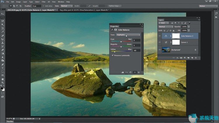 Photoshop cs6图文教程：给风景图片渲染出朦胧的效果(图2)