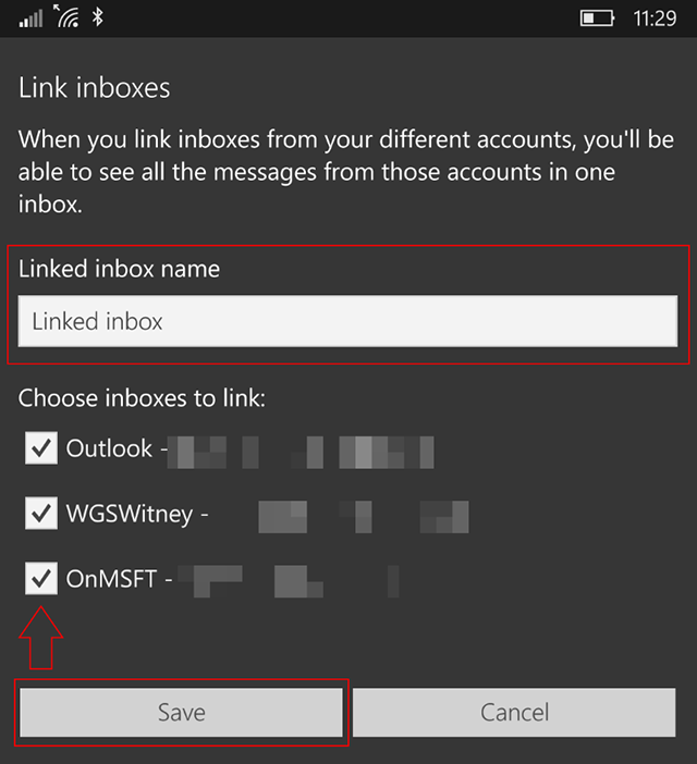 在Windows 10 Mail中设置链接帐户的技巧5