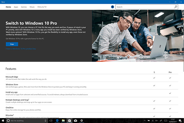 Surface笔记本免费升级Windows 10 Pro的技巧2.jpg