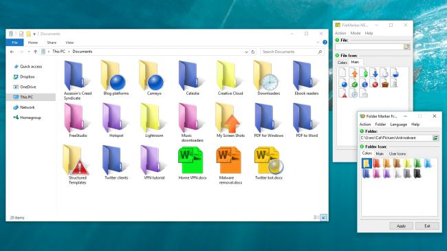 如何在Windows 10中对文件和文件夹进行颜色编码